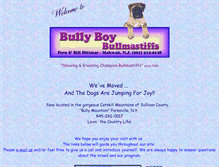 Tablet Screenshot of bullyboybullmastiffs.com